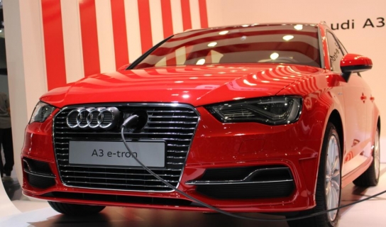 부산모터쇼 아우디 'A3 스포트백 e-트론' 눈길
