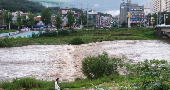 강원 원주천 범람·태백선·충북선 운행 중단