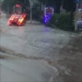 영산강홍수통제소, 미산교 주변 전주천 홍수주의보