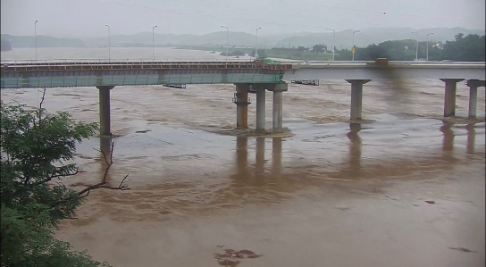 파주 임진강 비룡대교 인근 홍수주의보 발령