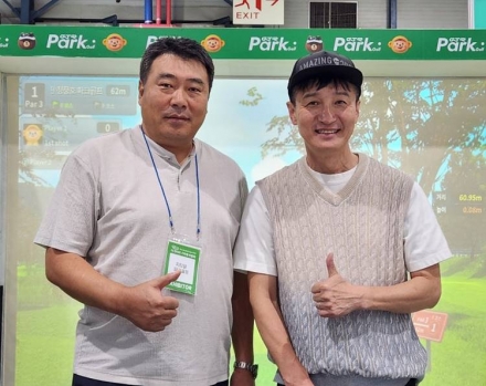 10분 만에 설치 끝… GTR, 국내 첫 ‘이동식 파크골프 스크린’ 선보여