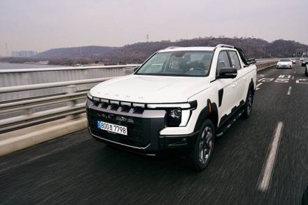 [시승기] 신형 무쏘, 눈발 속 120km 달려보니