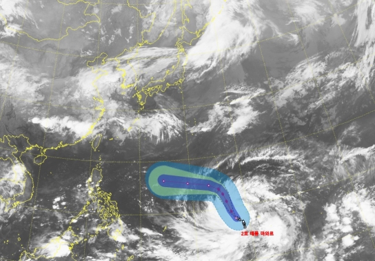 '힌남노'와 유사한 태풍 마와르, 한반도 향해 북상 중