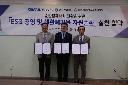 한국환경공단, 한국철도공사와 생활폐기물 자원순환 협력