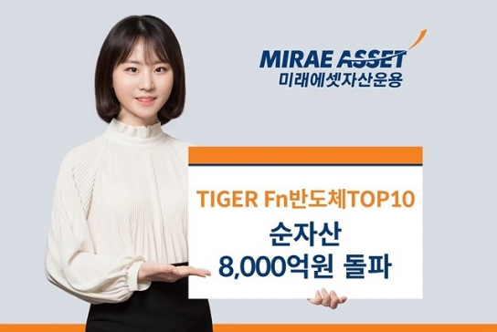 미래운용 'TIGER Fn 반도체 TOP 10 ETF' 순자산 8천억 돌파