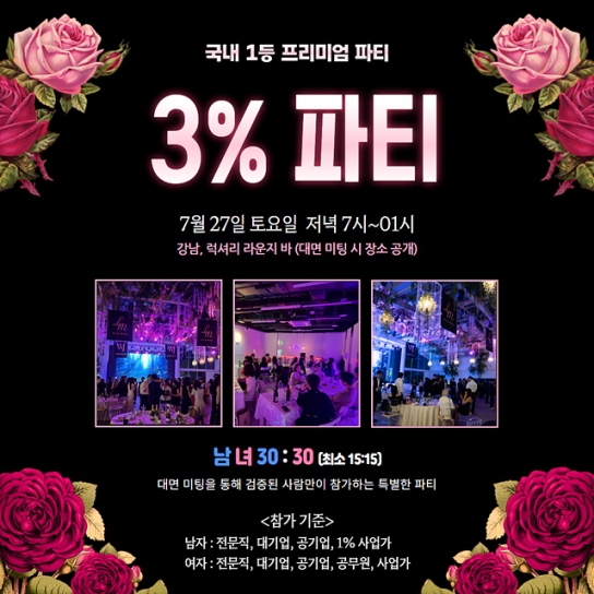 라스트메이트, 3% 파티 많은 관심