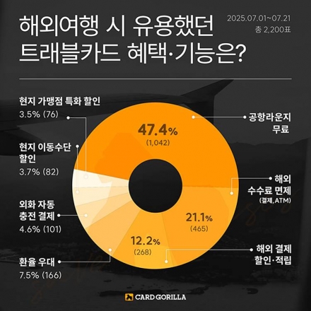 “공항라운지 무료가 진리”… 트래블카드 ‘최애’는 신한카드