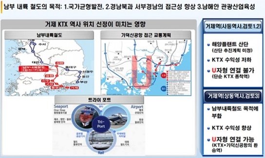 거제-가덕 연결 준비위원회 "거제 잇는 U자형 철도 현실성 없다"