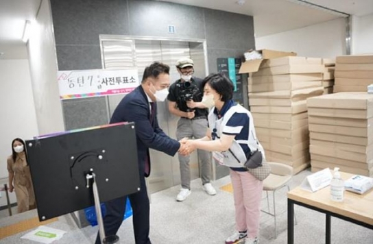 구혁모 화성시장 후보, 28일 사전투표 후 "투표 참여해 달라"