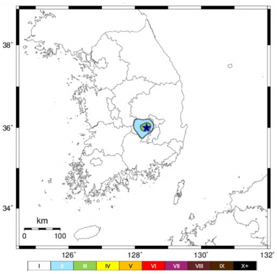 경북 칠곡서 규모 2.6 지진 발생...올해만 18번째