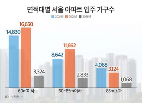 서울 85㎡초과 중대형 입주 절벽 본격화